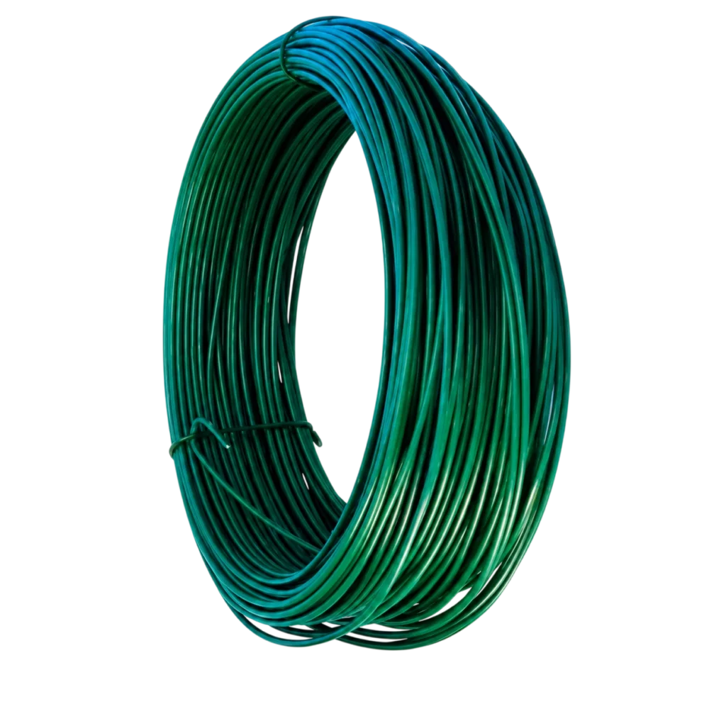 Alambre de amarre (galvanizado forrado en PVC recorre 20m/kg)
